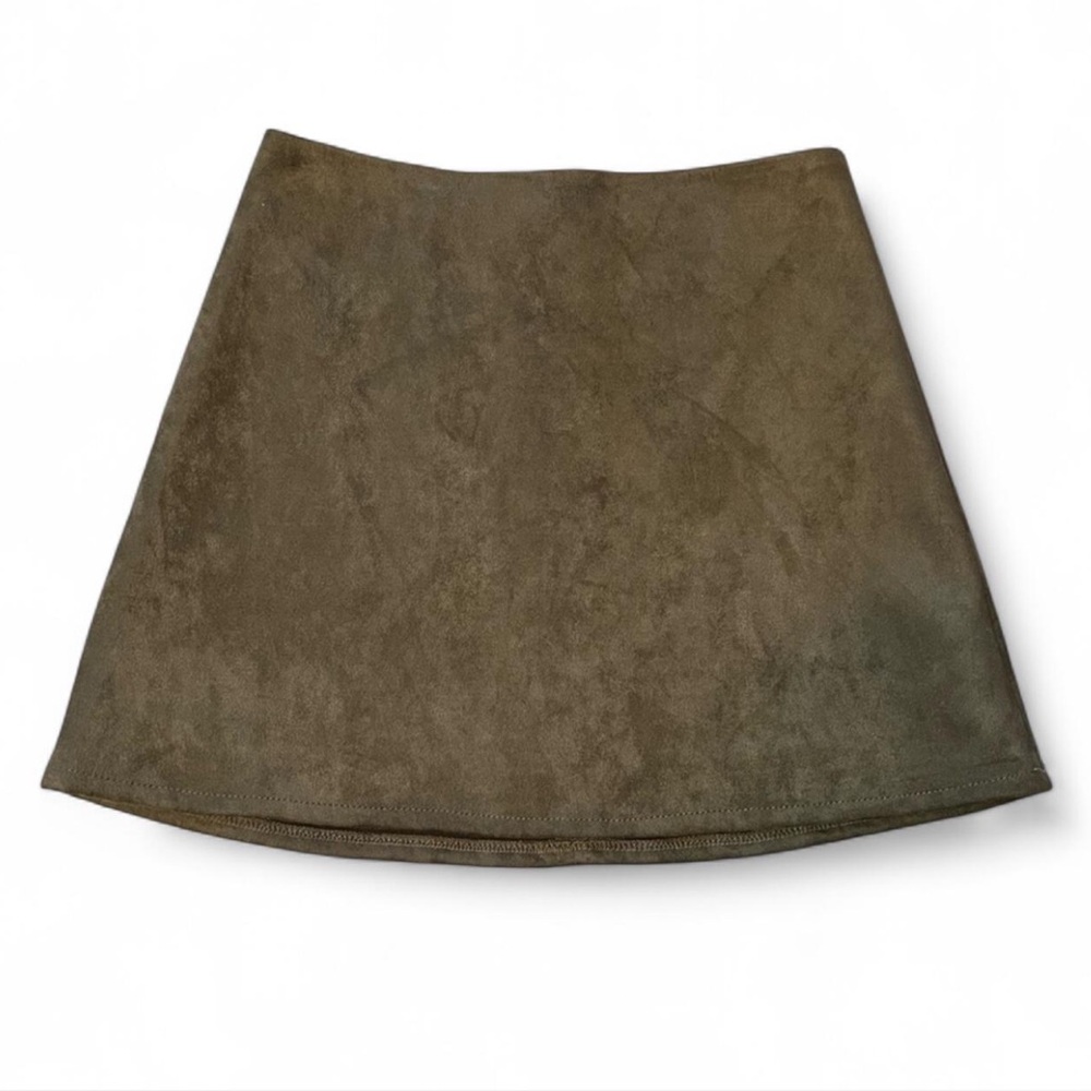 NWT French Connection faux suede mini skirt